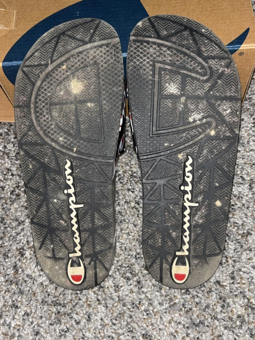 Champion Black & Red Logo Slides